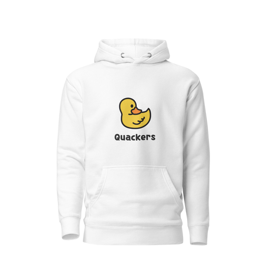 Quackers_Hoodie_White_-_Unestablished_Designs